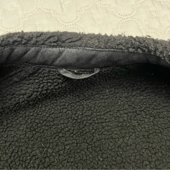 Armani Exchange AX Men’s Black Moto Jacket Faux Sherpa Lined Size M - Picture 11 of 16